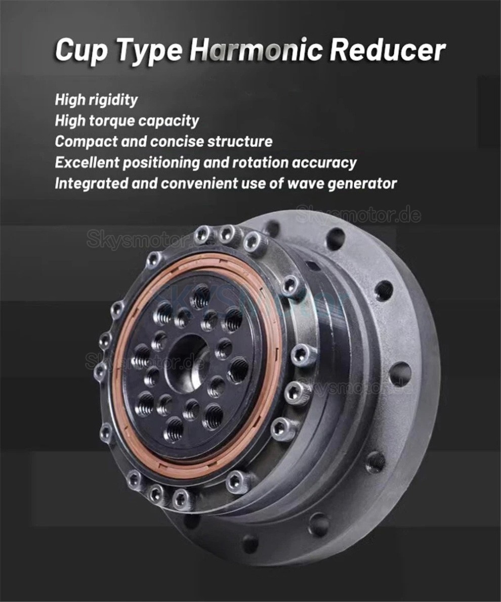 ZXS-Serie wellgetriebe (cup-type), übersetzungsverhältnis 30:1/50:1/80:1/100:1/120:1, 30 bogensekunden ZXS-Serie wellgetriebe (cup-type), übersetzungsverhältnis 30:1/50:1/80:1/100:1/120:1, 30 bogensekunden