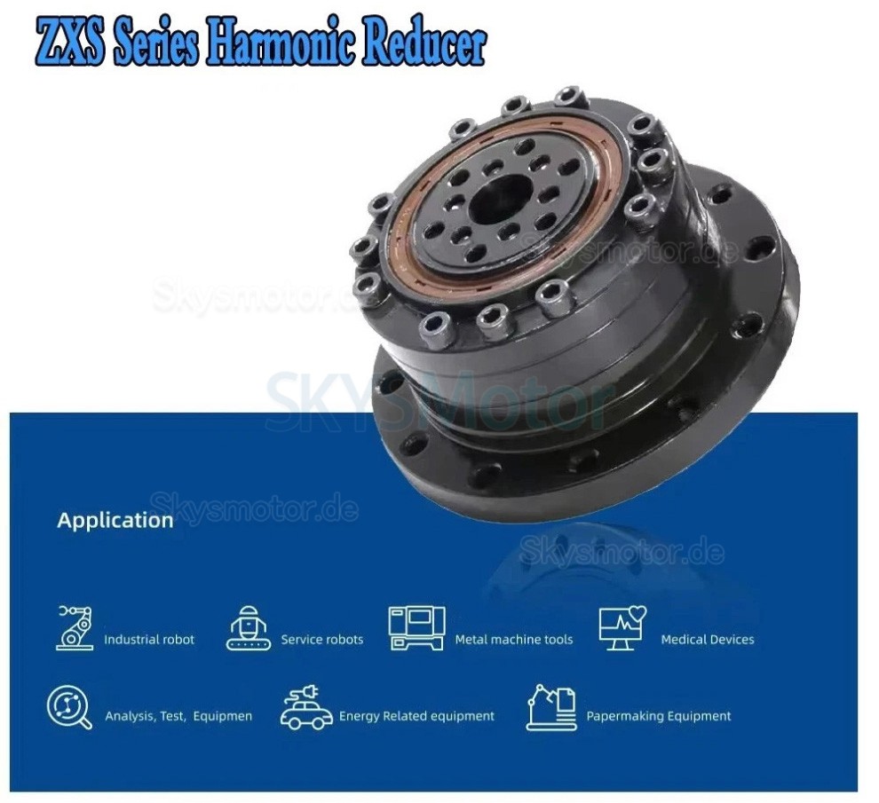 ZXS-Serie wellgetriebe (cup-type), übersetzungsverhältnis 30:1/50:1/80:1/100:1/120:1, 30 bogensekunden ZXS-Serie wellgetriebe (cup-type), übersetzungsverhältnis 30:1/50:1/80:1/100:1/120:1, 30 bogensekunden