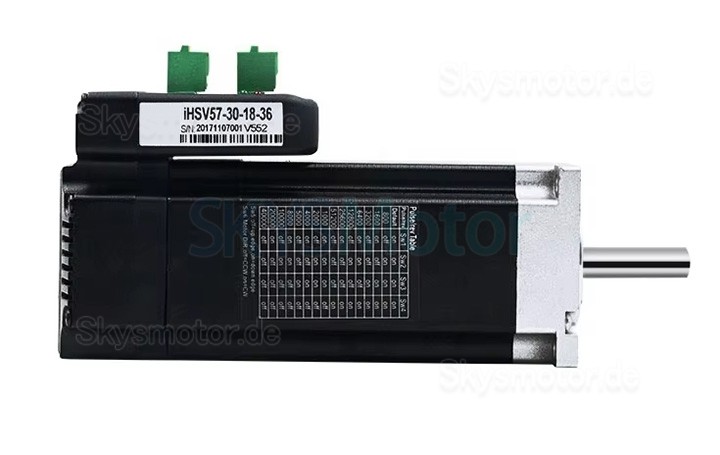 Nema 23 Integrierter AC Servomotor mit Steuerung iHSV57-30-18-36 180W 36V 0,6N.m 3 Phasen 3000U/min