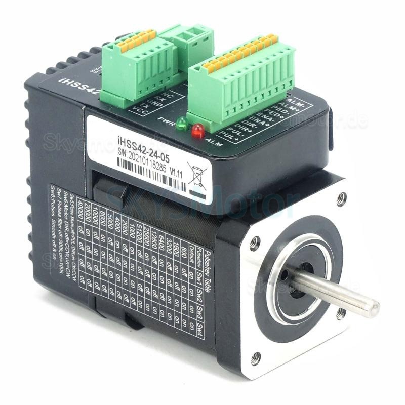 JMC Nema17 Integrierter Closed Loop Schrittmotor mit Treiber iHSS42-24-05 1,8 Grad 0,48Nm 1,2A