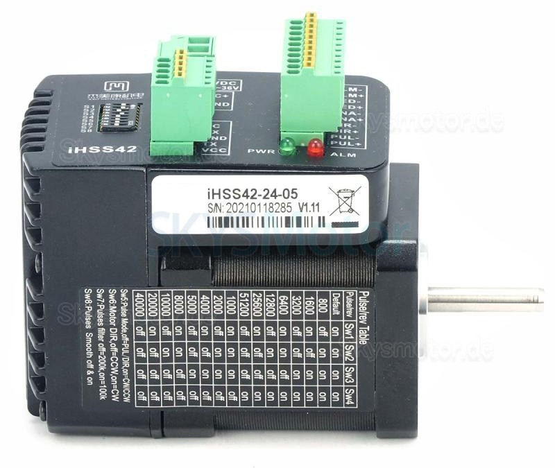 JMC Nema17 Integrierter Closed Loop Schrittmotor mit Treiber iHSS42-24-05 1,8 Grad 0,48Nm 1,2A