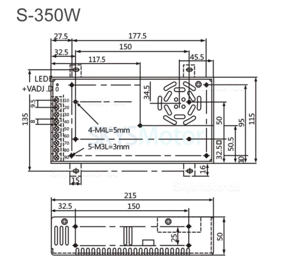 5-Achsen Closed Loop Schrittmotor Kit mit Nema 23 Motor, Schrittmotor Treiber und Netzteil 5-Achsen Closed Loop Schrittmotor Kit mit Nema 23 Motor, Schrittmotor Treiber und Netzteil